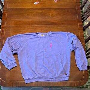 Aviator Nation Purple Unisex XL - Crewneck Purple Sweatshirt